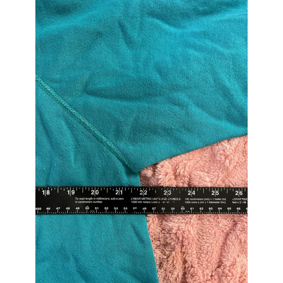 Vintage 80s Cut Out Peek-a-Boo Quilt Sweatshirt XL Farm Country Western - Picture 6 of 12